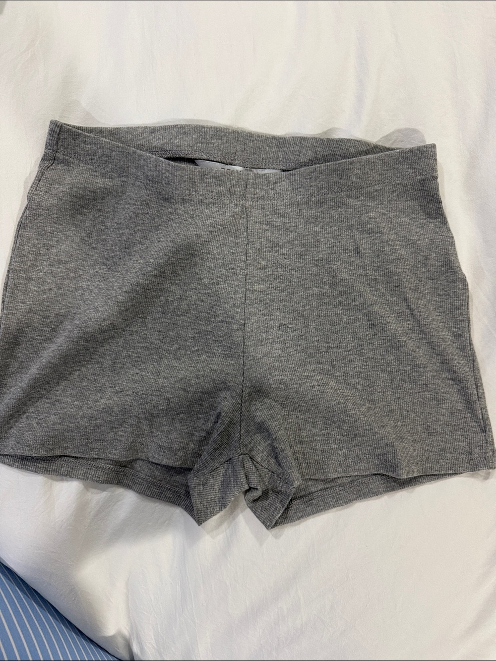 Primark Grey Ribbed Bike Shorts